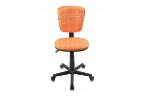 Кресло детское CH-204NX Пластик, Металл, Ткань, Оранжевый жираф (ткань)/Чёрный (пластик)