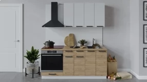 Кухонный гарнитур «Детройт» длиной 180 см со шкафом НБ
