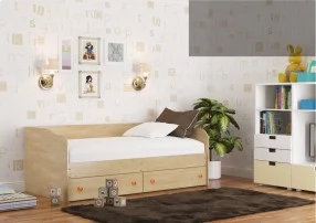 Кровать Панда 100x200 (Дуб млечный)