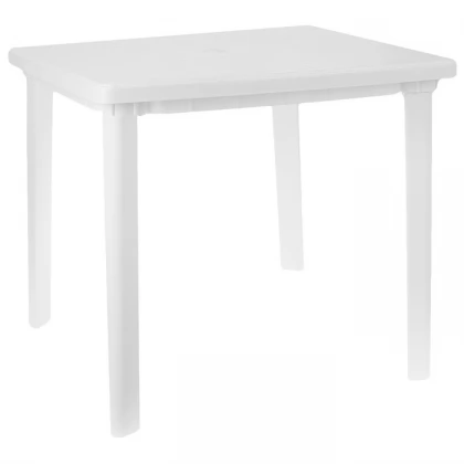 Стол квадратный, размер 80x80x74 см, цвет белый